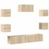 vidaXL Ensemble de meubles TV 7 pcs Ch&ecirc;ne sonoma Bois d'ing&eacute;nierie