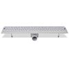 vidaXL Drain de douche lin&eacute;aire 630x140 mm acier inoxydable
