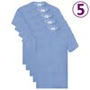 Fruit of the Loom T-shirts originaux 5 pcs Bleu clair S Coton