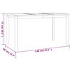 vidaXL Ensemble &agrave; manger de jardin 5pcs Bois de teck massif