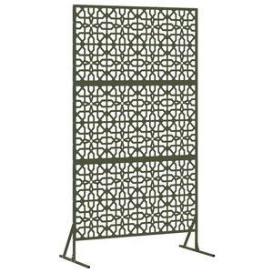 vidaXL &Eacute;cran de confidentialit&eacute; Olive 100 x 50 x 180 cm Acier