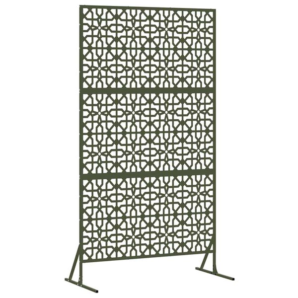 vidaXL &Eacute;cran de confidentialit&eacute; Olive 100 x 50 x 180 cm Acier