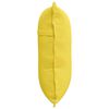 vidaXL Coussin de Dos Jaune clair 60 x 19 x 50 cm tissu