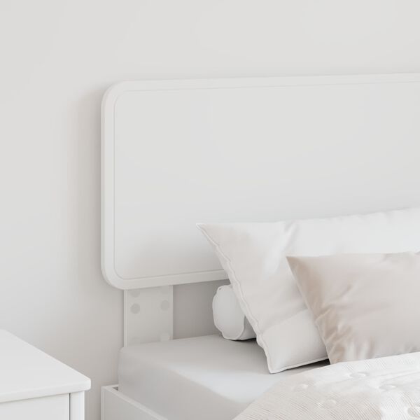 vidaXL T&ecirc;te de lit Blanc 75 cm Bois d'ing&eacute;nierie
