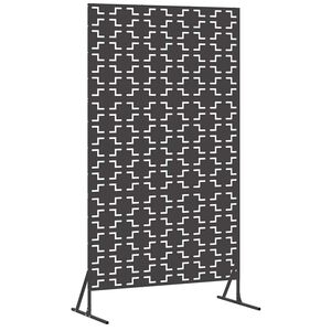 vidaXL &Eacute;cran de confidentialit&eacute; 100 x 50 x 180 cm Acier Noir