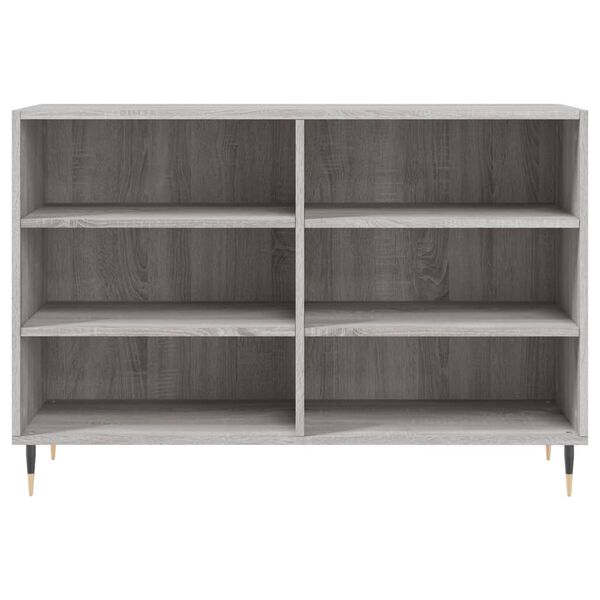 vidaXL Buffet sonoma gris 103,5x35x70 cm bois d'ing&eacute;nierie