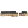 vidaXL Ensemble de canap&eacute;s d'ext&eacute;rieur 7 pc 6 place
