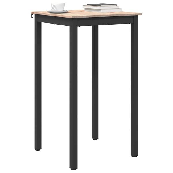 vidaXL Table de bar Naturel 110 x 55 x 105 cm Bois de pin massif