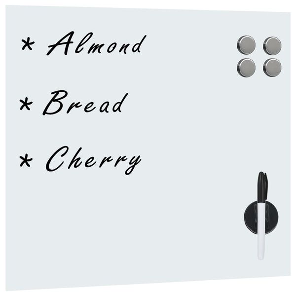 vidaXL Tableau noir magnétique mural Verre 60x60 cm