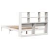 vidaXL Lit bibliothèque sans matelas blanc 120x200 cm bois pin massif