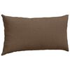 vidaXL Coussins de canap&eacute; 2 pcs Marron 80 x 40 cm tissu