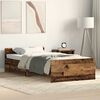 vidaXL Cadre de lit sans matelas vieux bois 75x190 cm bois ingénierie