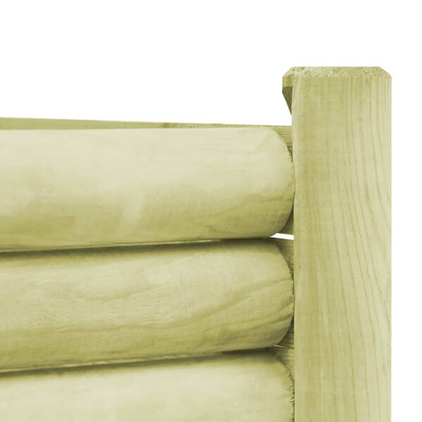 vidaXL Lit surélevé de jardin Bois de pin imprégné 120x40x42 cm