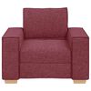 vidaXL Canap&eacute; Fauteuil Rouge Vin 100x78x84 cm Tissu