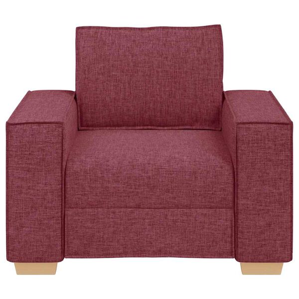 vidaXL Canap&eacute; Fauteuil Rouge Vin 100x78x84 cm Tissu