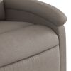 vidaXL Fauteuil inclinable Taupe Tissu