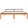 vidaXL Cadre de lit Cire marron 200 x 200 cm Bois de pin massif