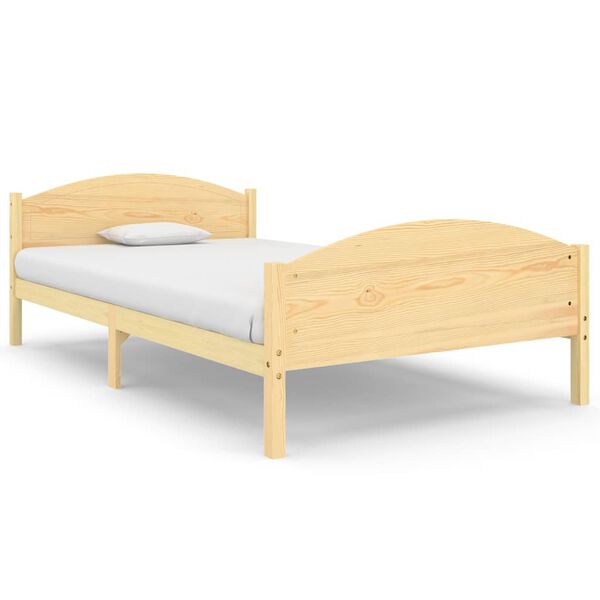 vidaXL Cadre de lit sans matelas bois de pin massif 120x200 cm