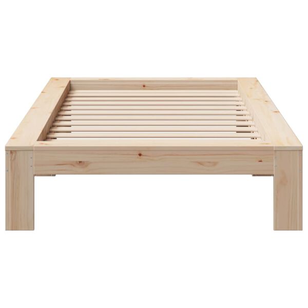vidaXL Cadre de lit sans matelas 90x200 cm bois de pin massif