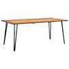 vidaXL Table de jardin avec pieds &eacute;pingle 180x90x75 cm Acacia solide