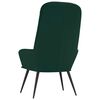 vidaXL Chaise de relaxation Vert foncé Velours