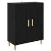 vidaXL Buffet Ch&ecirc;ne noir 69,5 x 34 x 90 cm Bois d'ing&eacute;nierie