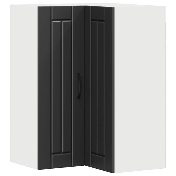 vidaXL Armoire de cuisine Noir 57 x 57 x 80 cm Bois d'ing&eacute;nierie