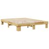 vidaXL Cadre de lit sans matelas 135x190 cm Bois massif Ch&ecirc;ne