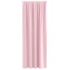 vidaXL Rideaux occultants avec anneaux 2 pcs Rose bébé 225 x 140 cm