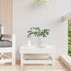 vidaXL Repose-pied de jardin blanc bois de pin massif