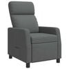 vidaXL Fauteuil inclinable Gris fonc&eacute; Tissu