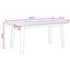 vidaXL Chaises de jardin avec table 3 pcs Beige 90 x 45 x 40 cm