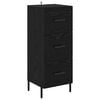 vidaXL Buffet Ch&ecirc;ne noir 34 x 34,5 x 90 cm Bois d'ing&eacute;nierie