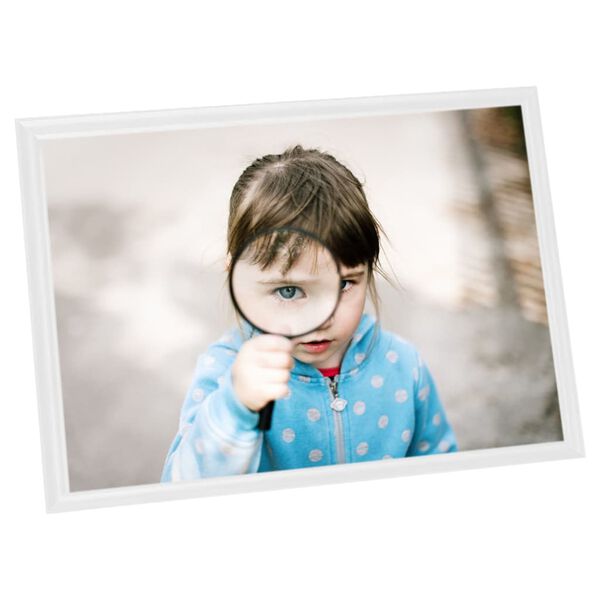 vidaXL Collage de cadres photo 3 pcs de table Blanc 15x21 cm MDF