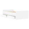 vidaXL Cadre de lit sans matelas blanc 75x190 cm