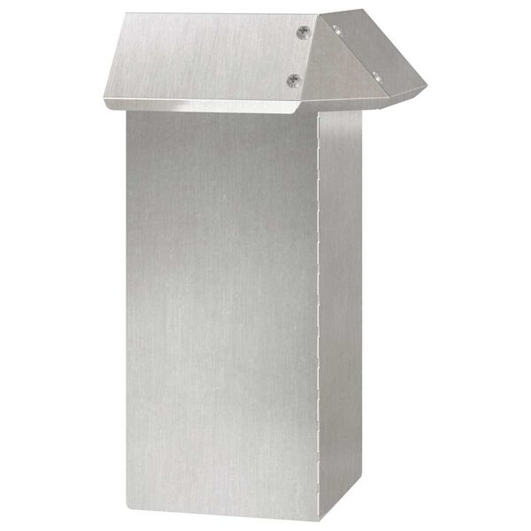 vidaXL Cl&ocirc;ture &agrave; escargots Argent 13,5 x 13,5 x 25 cm Acier inoxydable