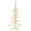 vidaXL Arbre de No&euml;l en bois KOTKA 120 cm Bois de pin massif Naturel