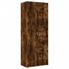 vidaXL Armoire de rangement chêne fumé 70x42,5x225cm bois d'ingénierie