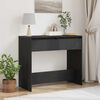 vidaXL Table console chêne noir 89x41x76,5 cm bois d'ingénierie