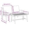 vidaXL Ensemble bistrot 2 pcs Huile Naturelle Bois d'Acacia Massif