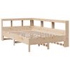 vidaXL Lit biblioth&egrave;que sans matelas 135x190 cm bois de pin massif