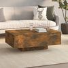 vidaXL Table basse Ch&ecirc;ne fum&eacute; 85x55x31 cm Bois d'ing&eacute;nierie