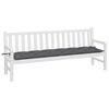 vidaXL Coussin de banc de jardin anthracite 200x50x7 cm tissu oxford