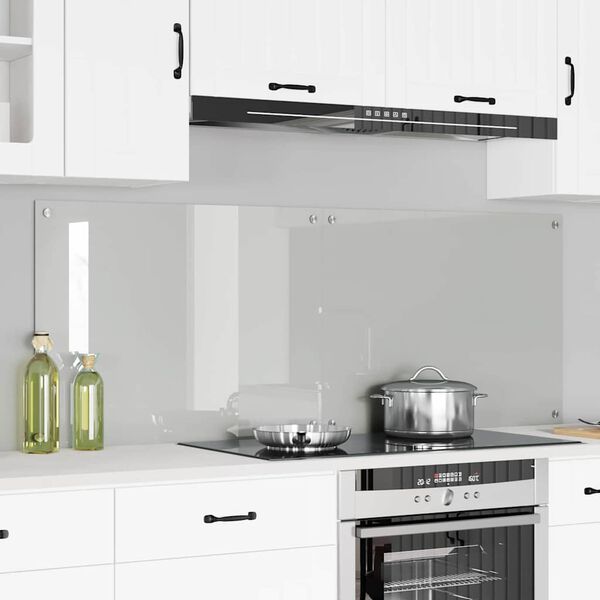 vidaXL Protection de cuisine 2 pcs Transparent 80 x 60 cm verre trempé