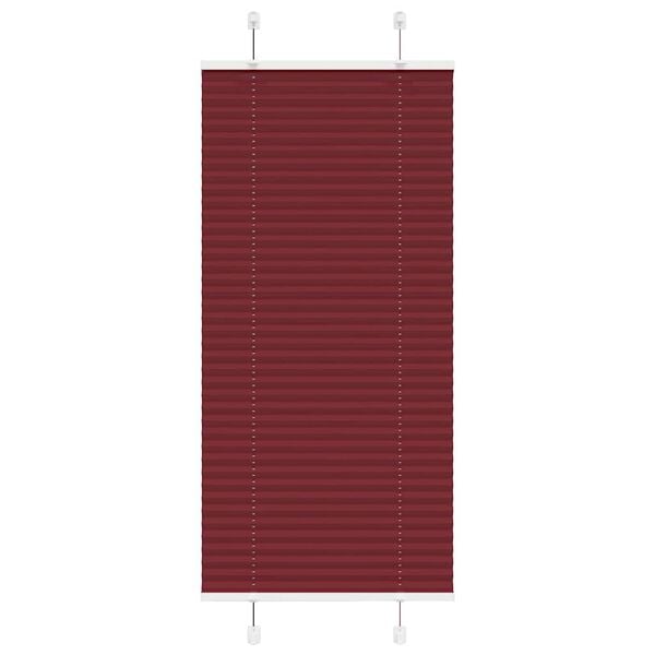 vidaXL Store plissé rouge bordeaux 60x100 cm largeur du tissu 59,4 cm