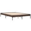 vidaXL Cadre de lit sans matelas chêne marron 160x200 cm