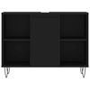 vidaXL Armoire de salle de bain noir 80x33x60 cm bois d'ingénierie