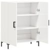 vidaXL Buffet Blanc brillant 69,5x34x90 cm Bois d'ing&eacute;nierie