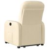 vidaXL Fauteuil inclinable Crème Tissu