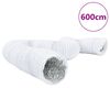 vidaXL Conduit de ventilation aluminium et PVC 6 m &Oslash;15 cm